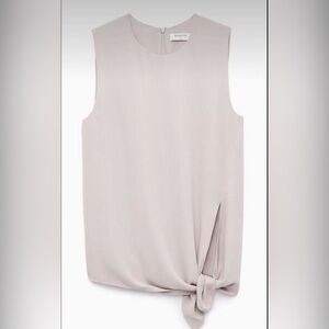 Babaton by Aritzia Sleeveless Hopkins Top in Light Gray/taupe. Size XS